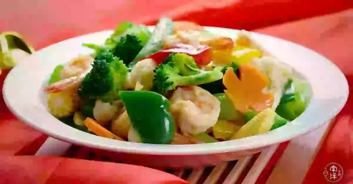十全十美（蝦球雜菜）Stir-Fried Mixed Vegetable with Prawn