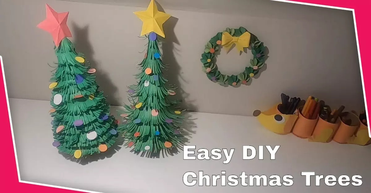 Christmas tree decroation?with paper DIY. 聖誕樹手工教程